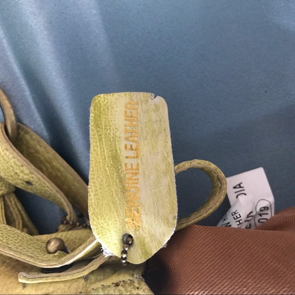 Great American Leather works Purse Handbag Floral Painted Leather - Picture 5 of 10